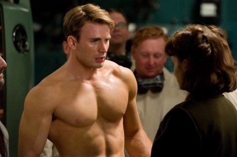 Chris Evans, as Steve Rogers, is shown in a scene from "Captain America: The First Avenger." (Photo credit: Marvel Studios)