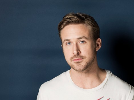 This March 10, 2013, photo shows Canadian actor Ryan Gosling poses for a portrait in New York. Gosling plays a tattooed motorbike rider in a traveling circus in his latest film,"The Place Beyond the Pines." (Photo credit: AP photo by Victoria Will/Invision)