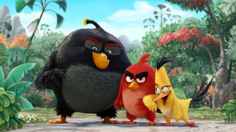 Above, a scene from "The Angry Birds Movie." (Photo credit: Sony Pictures Releasing)