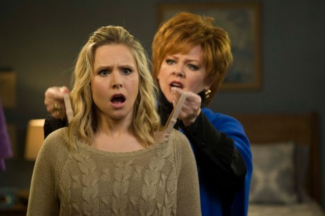 Kristen Bell and Melissa McCarthy are shown in a scene from "The Boss." (Photo credit: Universal Pictures)
